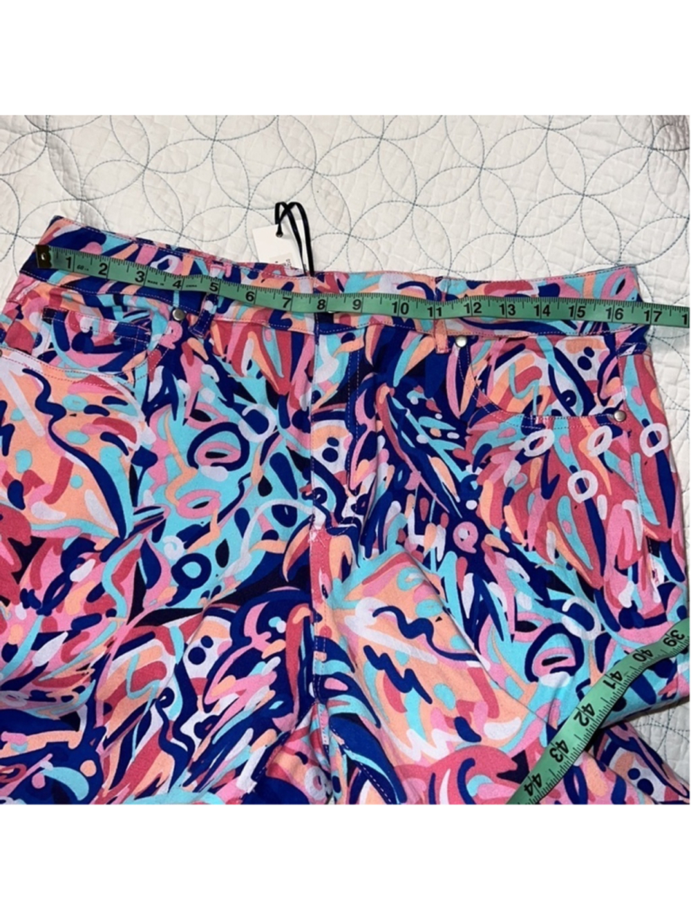 Simply Southern womens size XL rainforest pants frilly hem pastel colors NEW NWT - Picture 9 of 14
